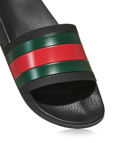 gucci men's pursuit 72 rubber slide sandals|Gucci 72 rubber slide black.